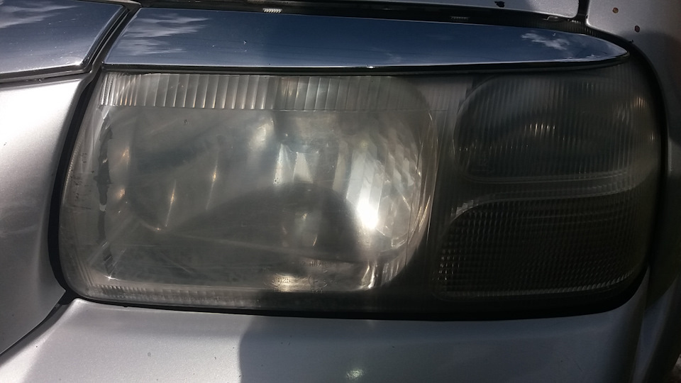 Полировка фары зубной пастой — Suzuki 2G, 2,7 л, 2002 года | другое ...