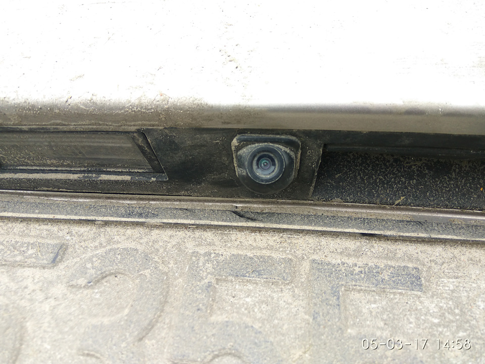 вид первой камеры установленной в машине. — Hyundai Tucson (TL)