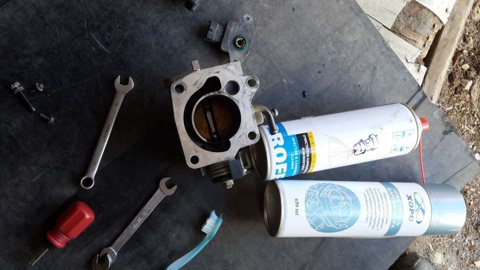 Чистка дроссельной заслонки на акценте — Hyundai Accent (2G), 1,5 л ...