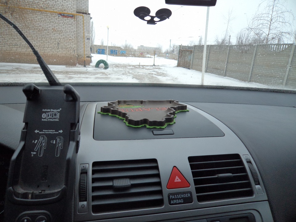 мобильная установка навигатора в \"Туран\" без штатного держателя ...