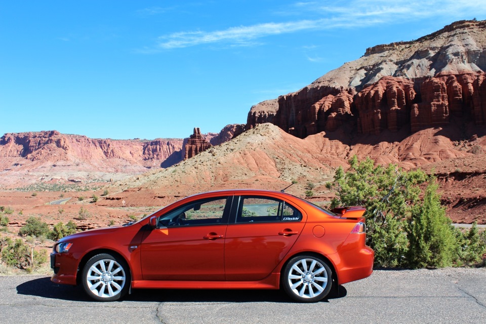 Пробег в милях: 50,000. В км: 80450. — Mitsubishi Lancer X, 2,4 л, 2010 ...