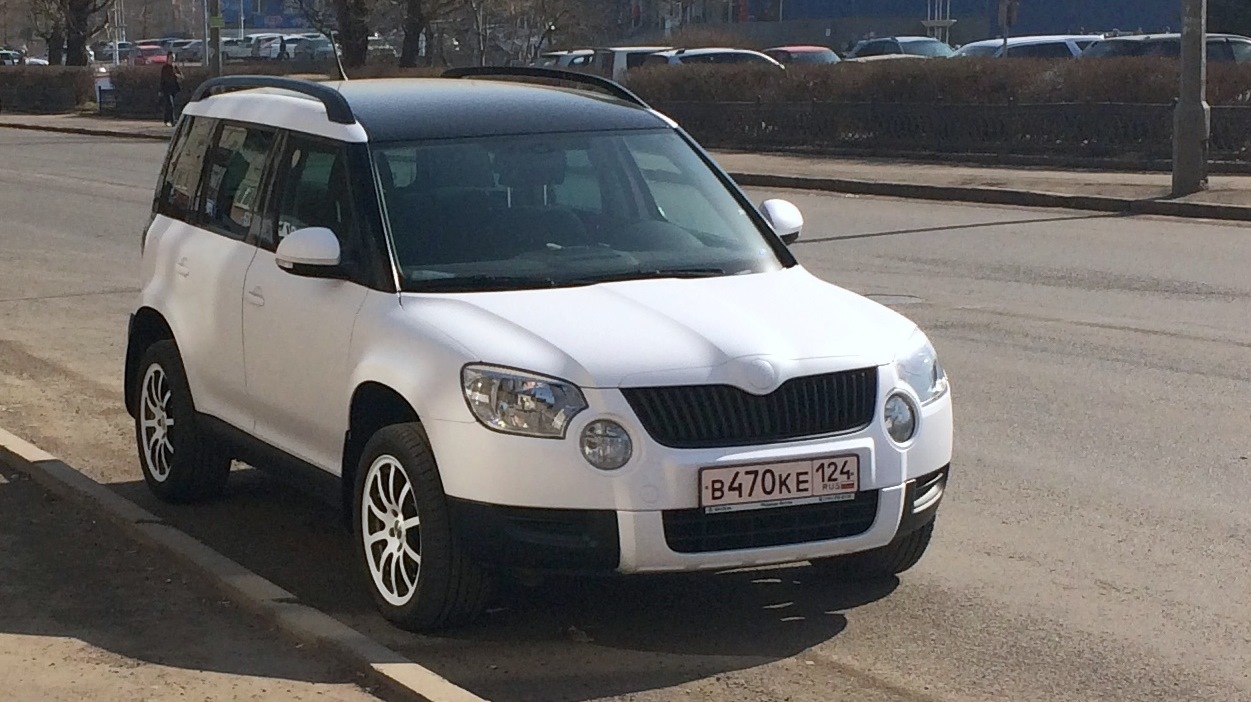 Skoda Yeti матовая пленка