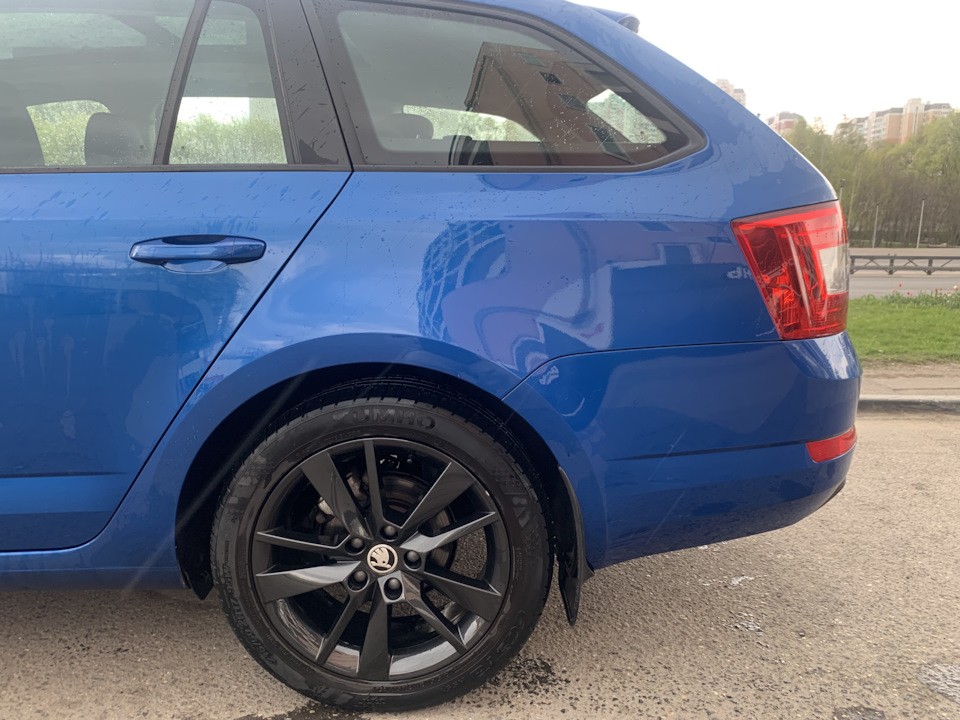 Смотреть особо не на что. Ну оно синее… Зазор по моему норм, главное вроде ровный — Skoda Octavia Combi A7 Mk3