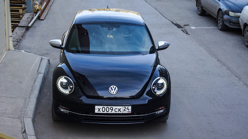 VW Beetle фары пленка