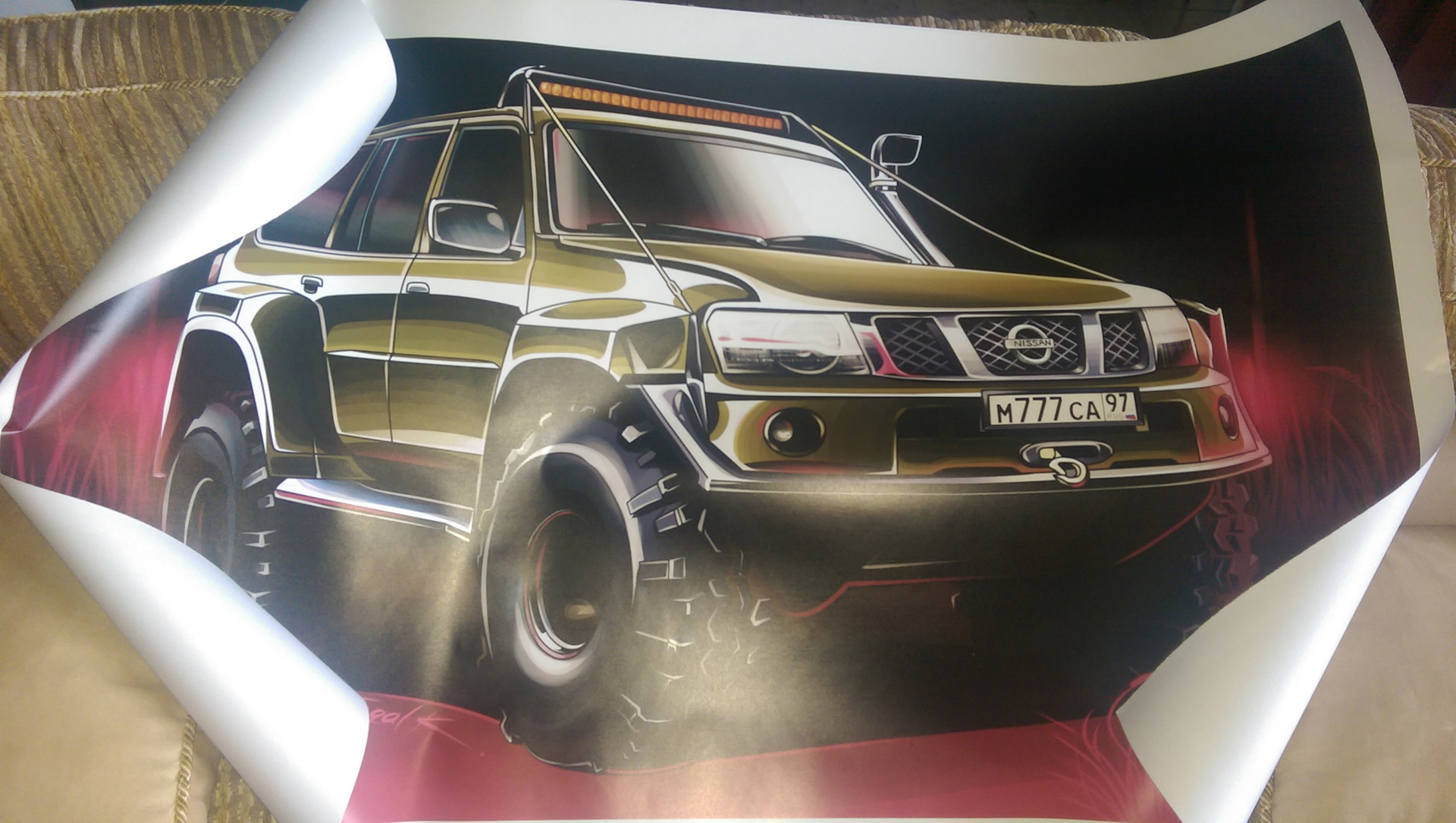 Постер — Nissan Patrol (Y61), 4,2 л, 2012 года | аксессуары | DRIVE2
