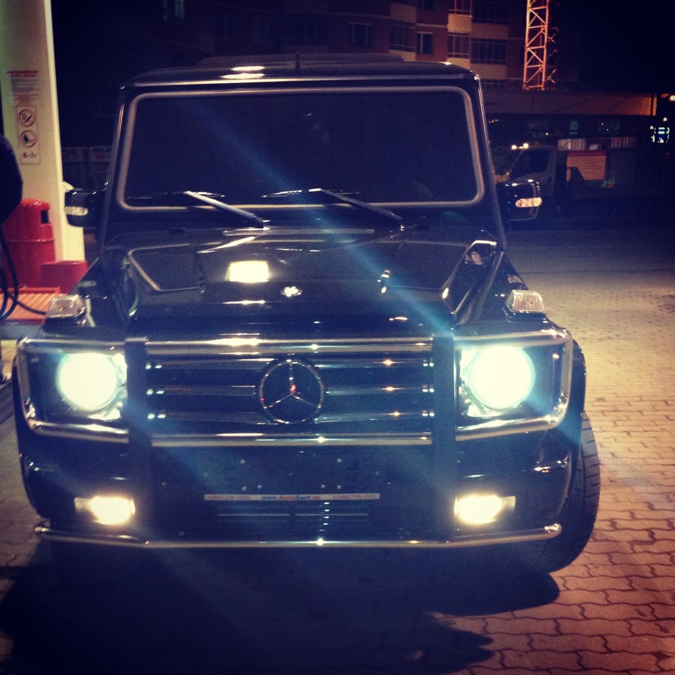 Мерседес g63 AMG В темноте