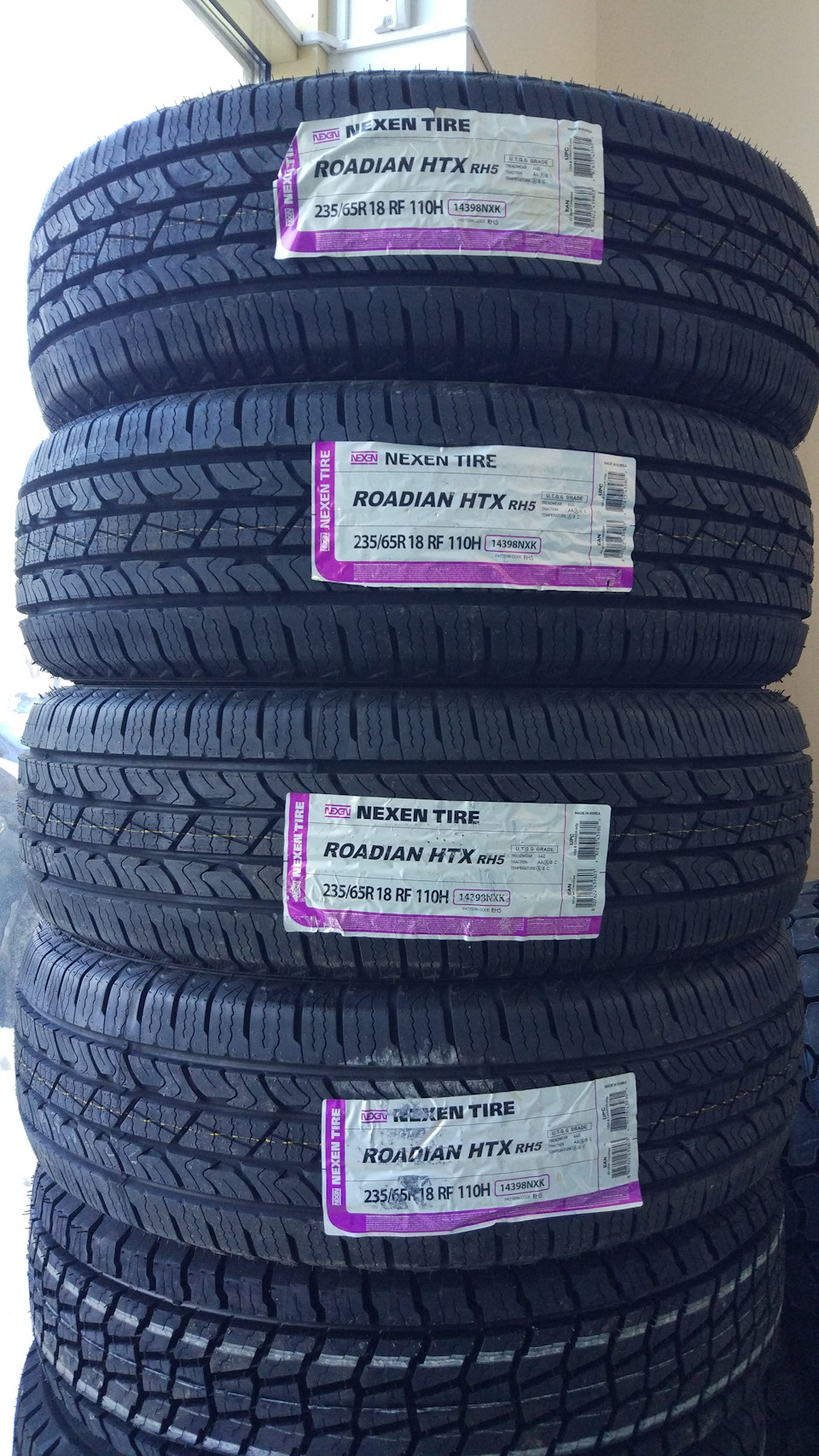 Летняя резина Nexen Roadian HTX RH5 235/65 R18 — Mazda CX-7, 2,3 л ...