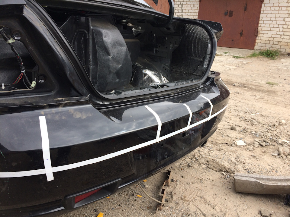 Установка парктроника Sho-Me. — Nissan Almera Classic (B10), 1,6 л ...