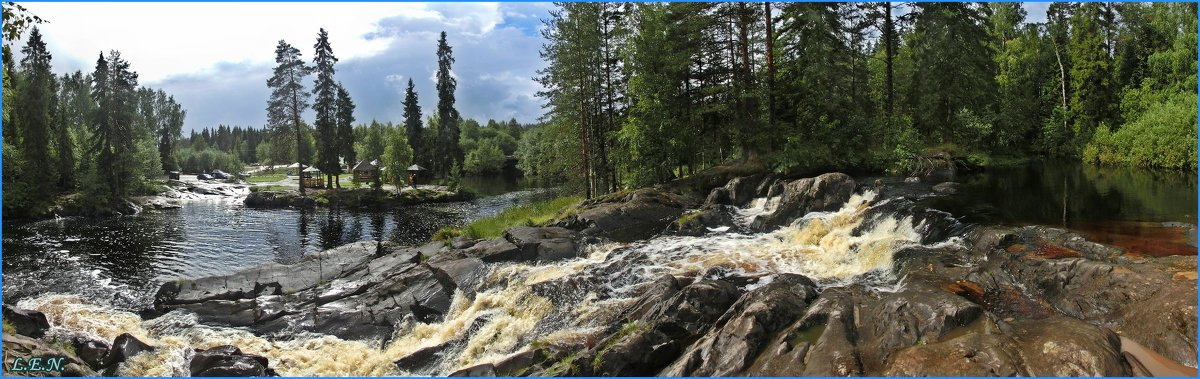 Рускеальские водопады мост