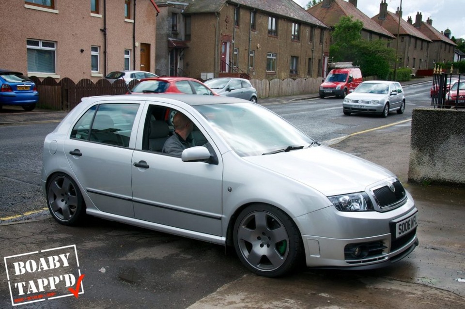 Занижение skoda fabia 2