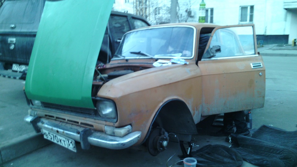 Поставил красные карты наконец то все)+ прокачка тормозов — Москвич ...