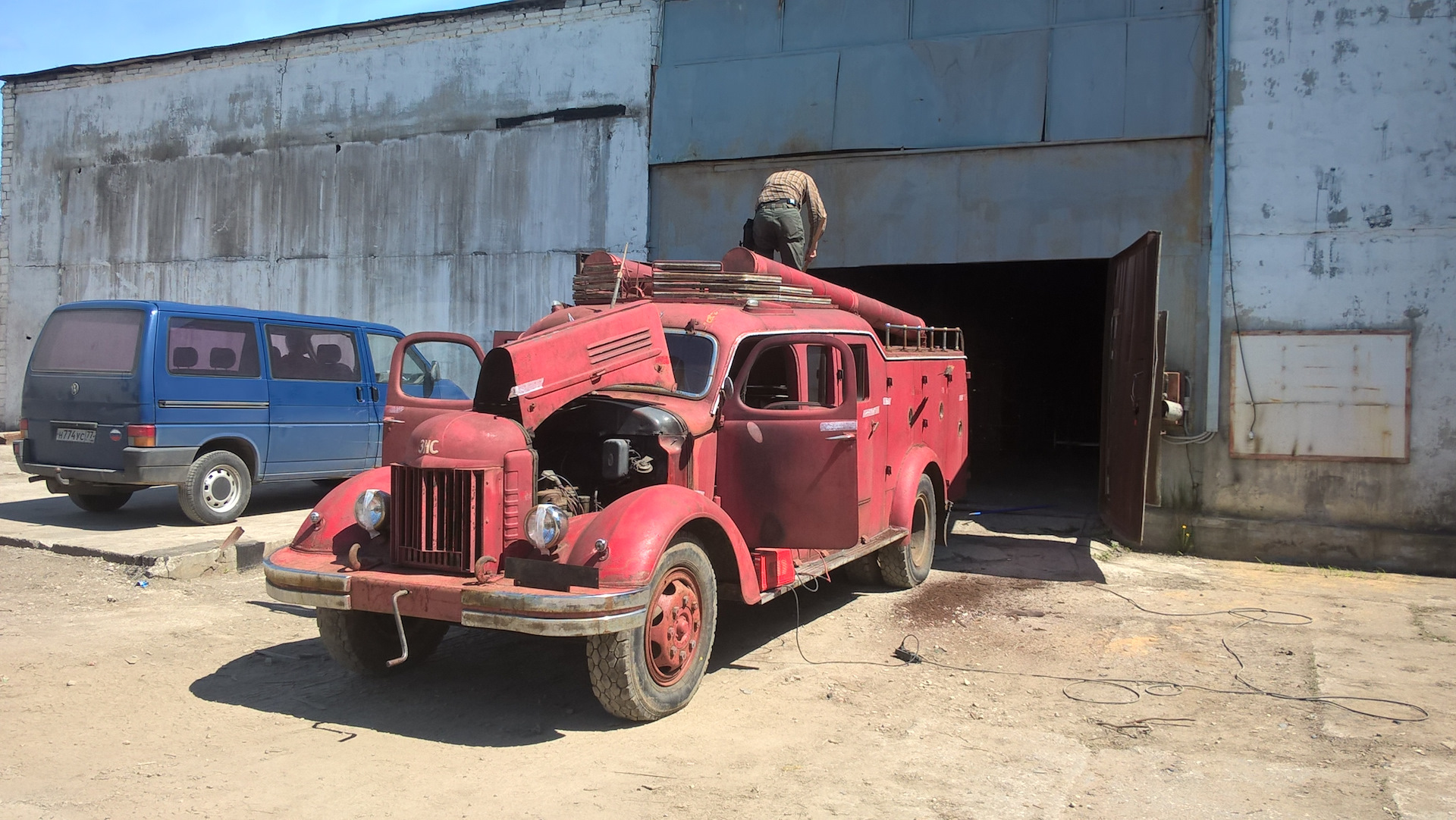 ЗИС 150 пожарный автомобиль