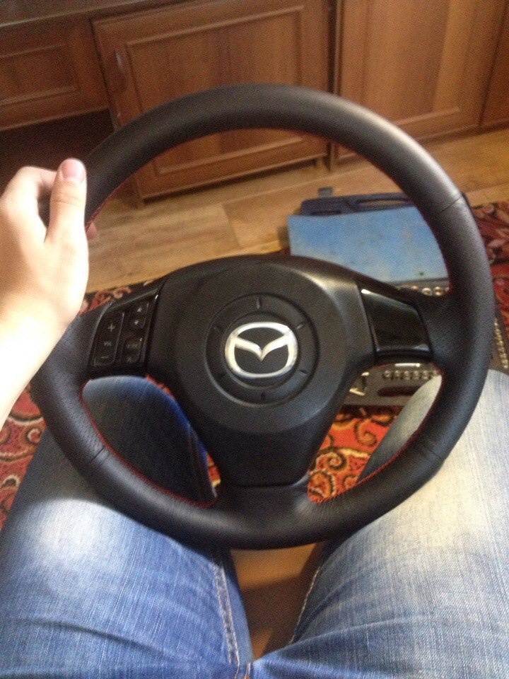#8 Замена кожи на руле. — Mazda 3 (1G) BK, 1,6 л, 2008 года | тюнинг ...