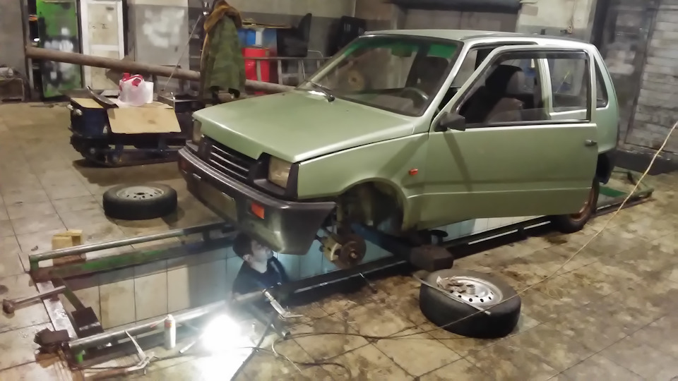 Замена рулевой рейки + ремонт подрамника — Lada 11113 Ока, 0,7 л, 2003 ...