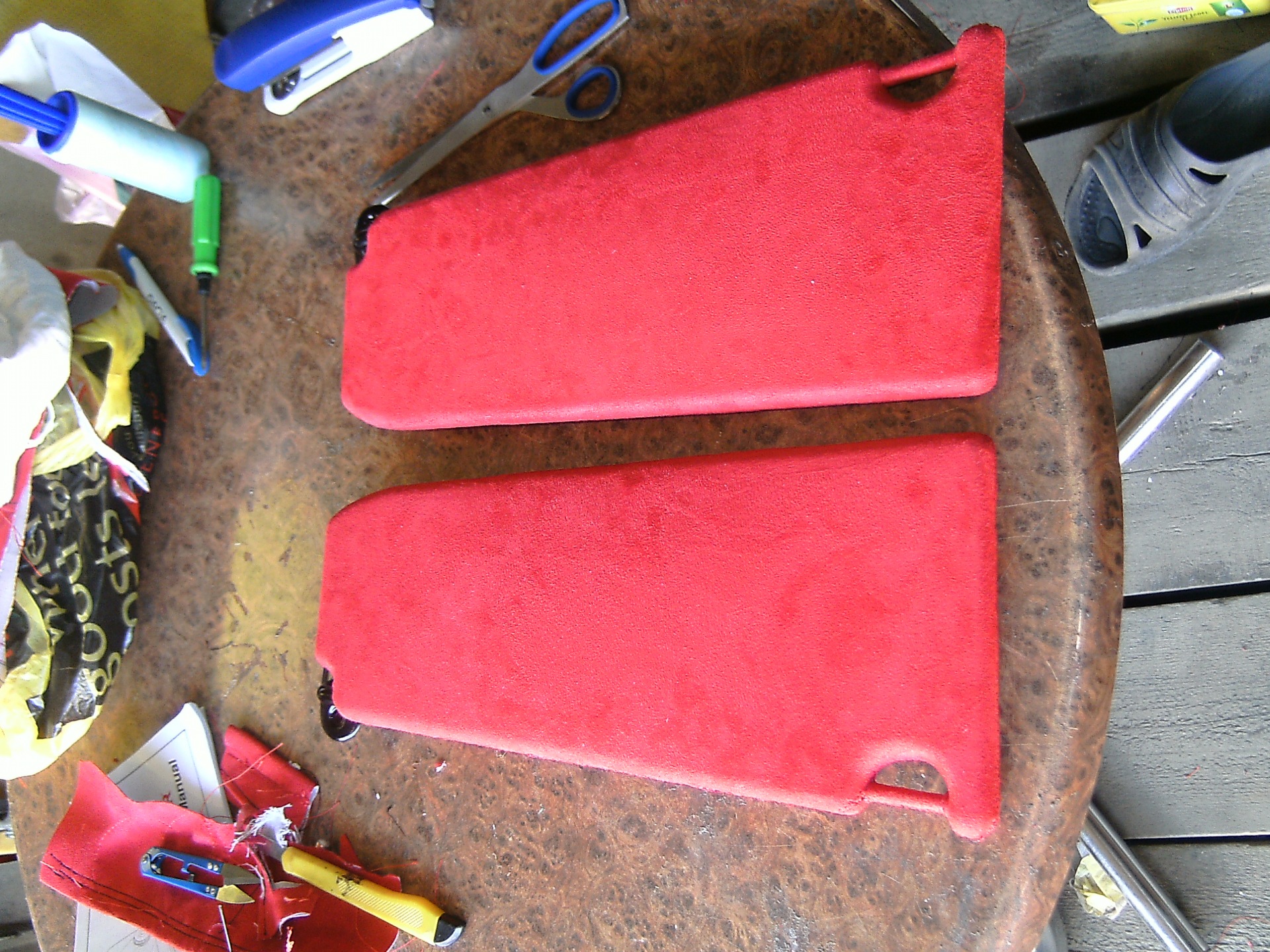 933c688s 960 Как обшить солнцезащитные козырьки авто