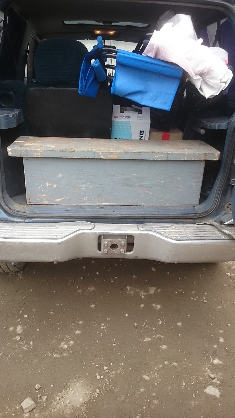 Ящик для инструмента в багажник. — Mitsubishi Pajero (2G), 3 л, 1993 ...