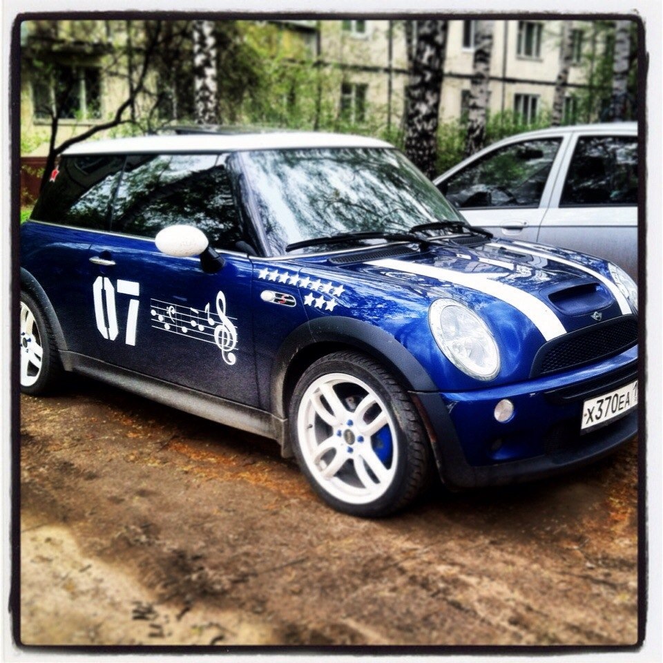Первая фотка "Маленького бойца" привезенная из заграницы. — MINI Cooper ...