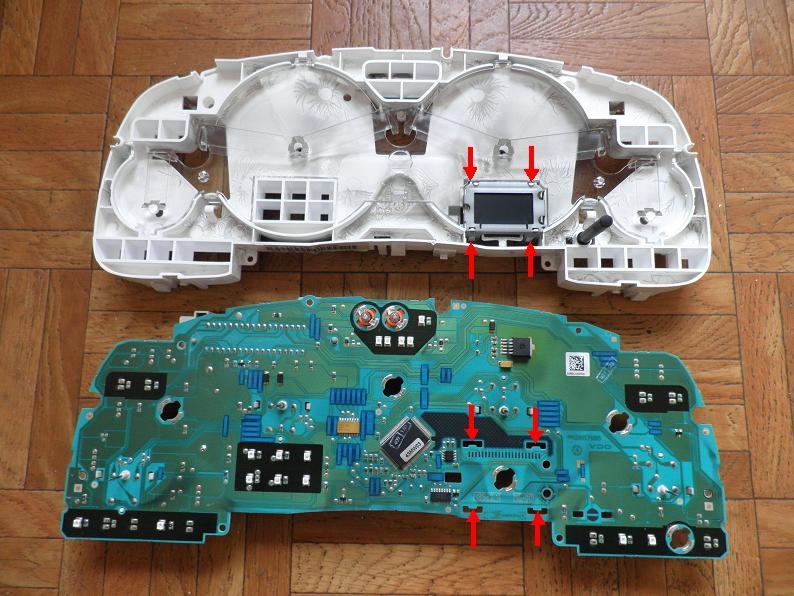Как разобрать спидометр опель вектра а