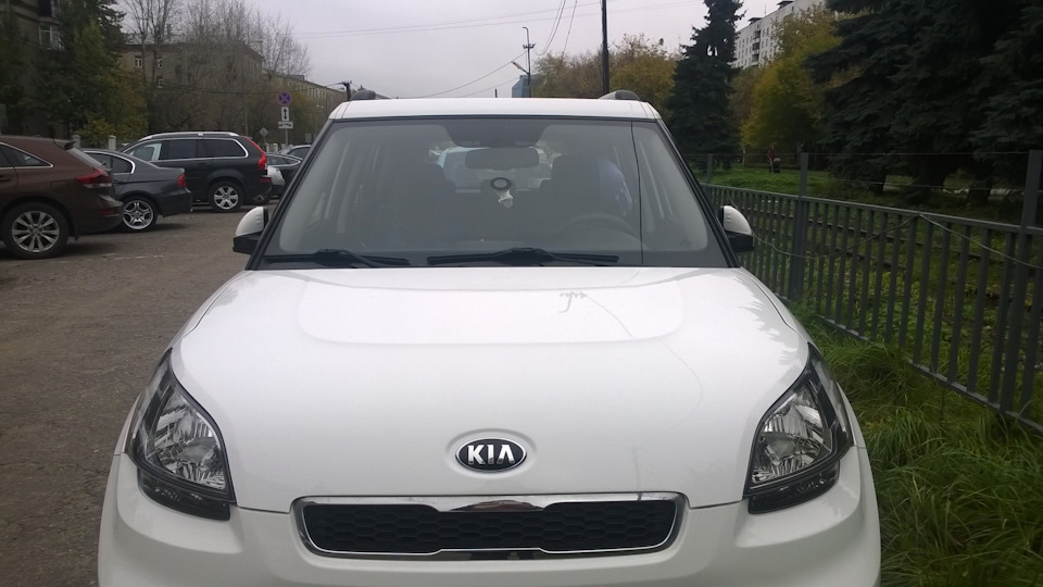 Окраска капота — KIA Soul (1G), 2 л, 2011 года | кузовной ремонт | DRIVE2