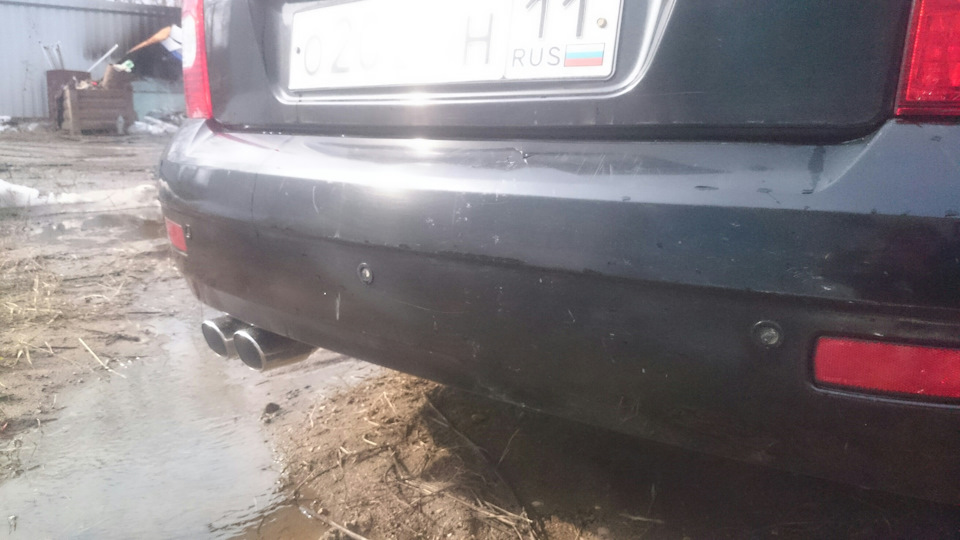 Двойная насадка на глушитель! — Lada Приора седан, 1,6 л, 2010 года ...