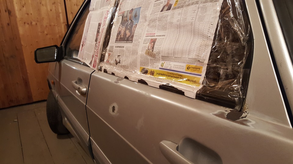 Подготовка капота к покраске, мелкий косметический ремонт — Lada 2114 ...