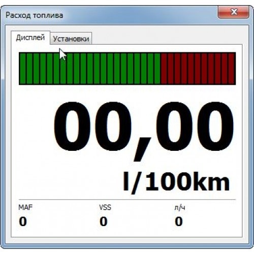 Расход топлива в программе Scan Master — Subaru Legacy Outback (BD/BG)