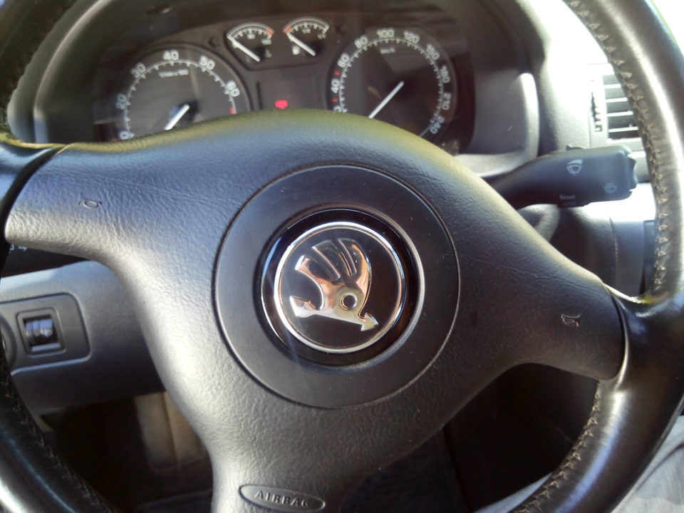 Новый значек на руль (AliExpress) — Skoda Octavia A4 Mk1, 1,8 л, 2008 ...