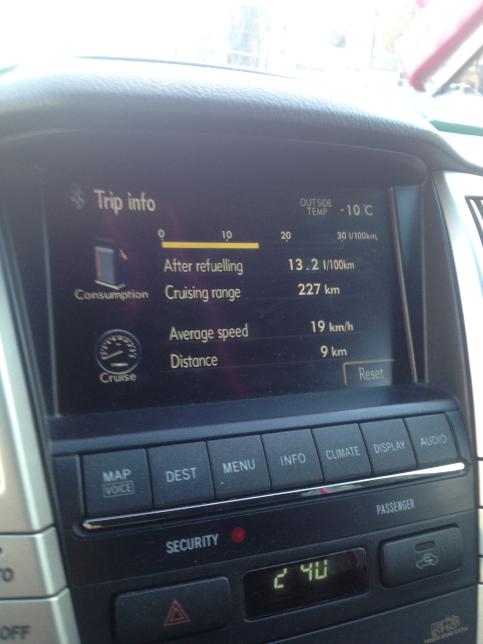 Photo from the logbook Lexus RX (2G)