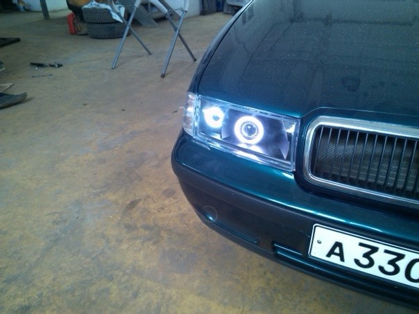 Шкода октавия установка биксеноновой линзы в головной свет, замена ...