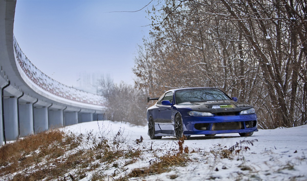 Nissan Silvia дрифт зимой