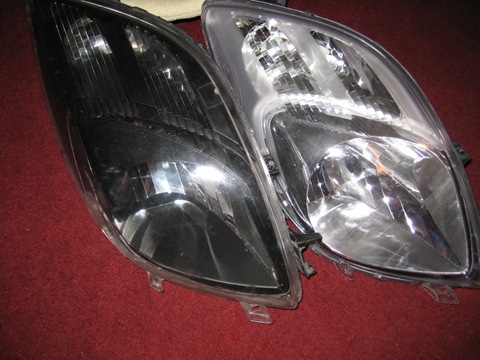We paint the headlights  - Toyota Yaris 13L 2007