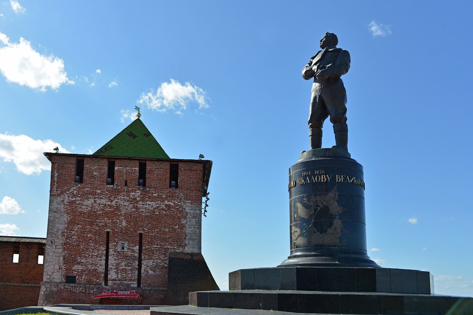 Памятник чкалову в нижнем новгороде