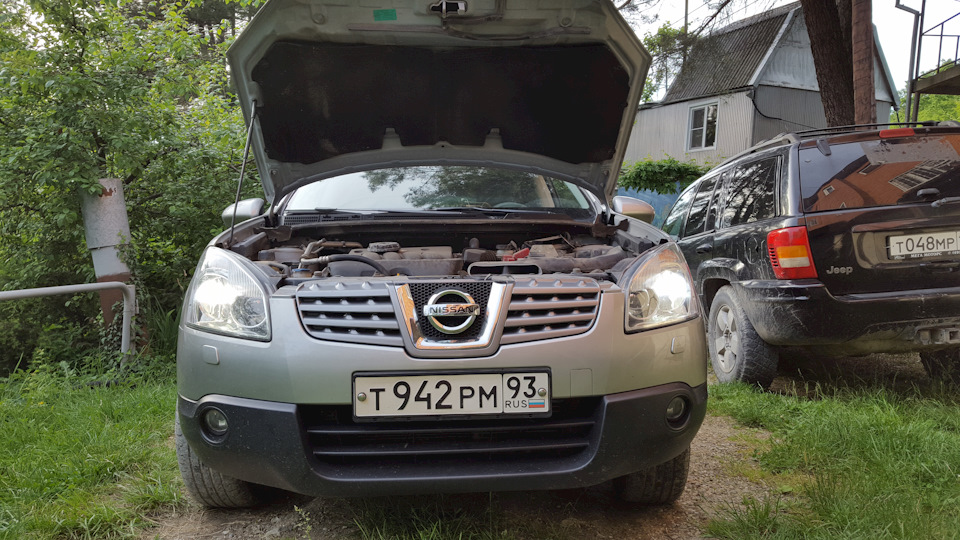 Замена ламп автомобиля Nissan Qashqai 2007 - 2013