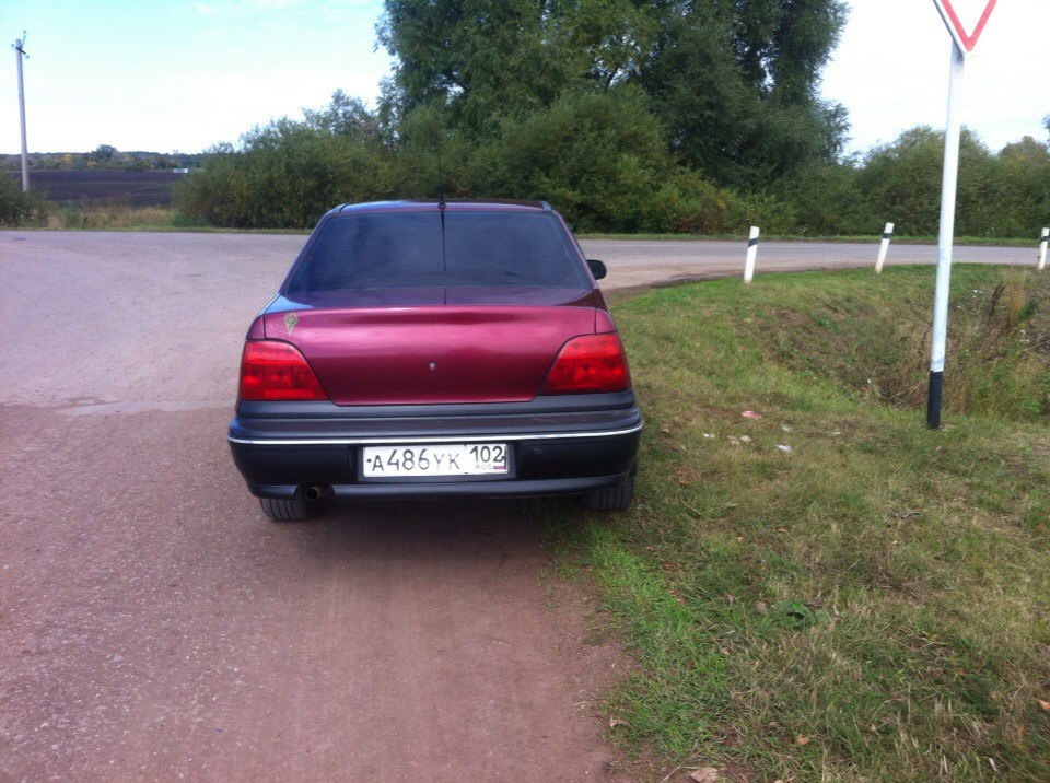 Красная плёнка на задние фонари — Daewoo Nexia (2G), 2007 года ...