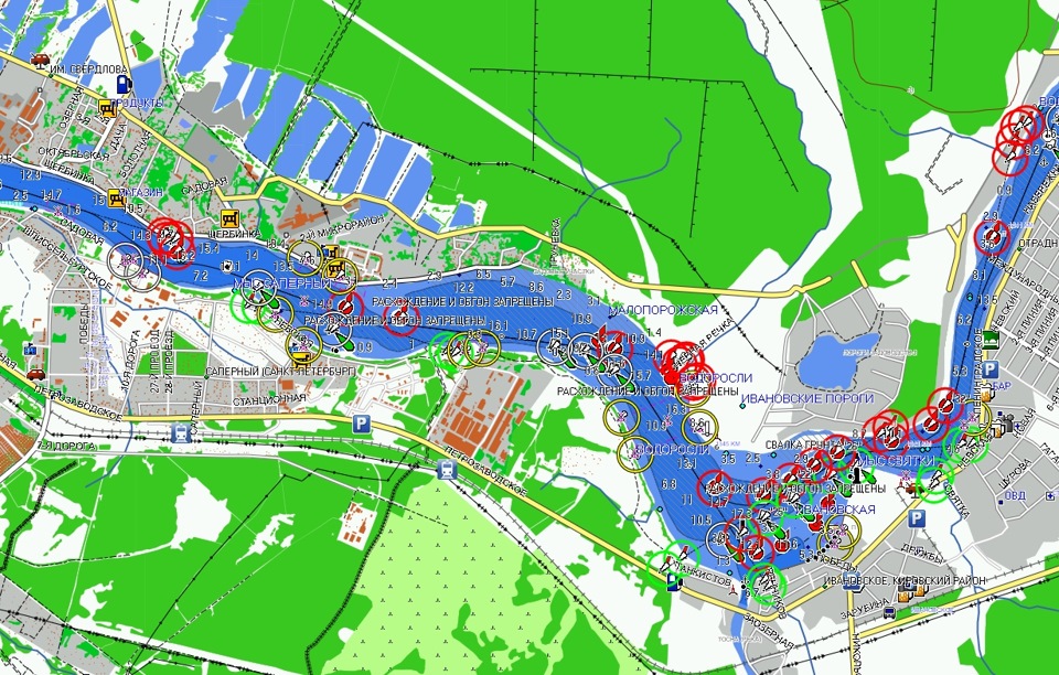 Карта глубин москва реки в московской области