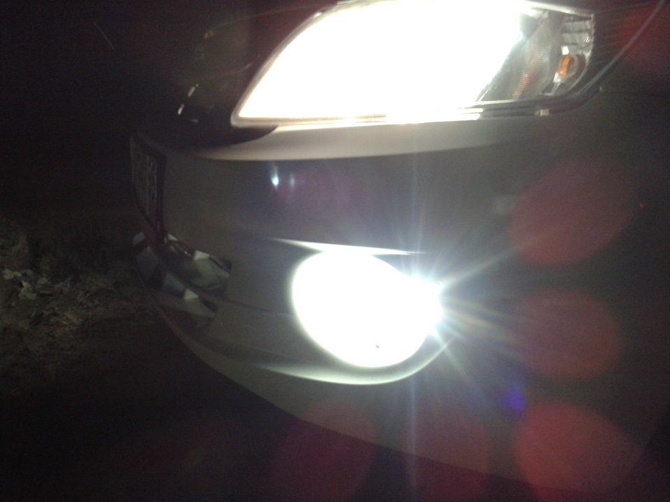 не люблю ксенон…но в противотуманках светит хорошо. — Lada Гранта, 1,6 ...