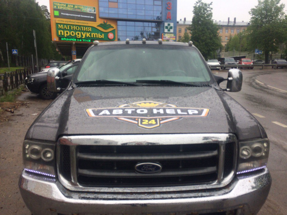 Обклеили машину рекламой — Ford F-Series (11G), 6 л, 2004 года ...