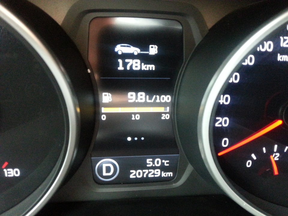 Дизель. Расход. Часть 3 (режим город) — KIA Sportage (3G), 2 л, 2014 ...