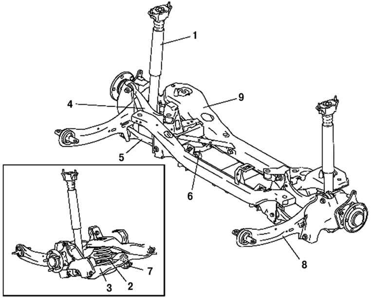 Схема задней подвески ford focus 3