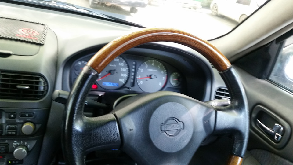 Как снять руль ниссан санни fb15 Замена руля, кожа и кость)) - Nissan Sunny (B15), 1,5 л, 1999 года стайлинг DRIV