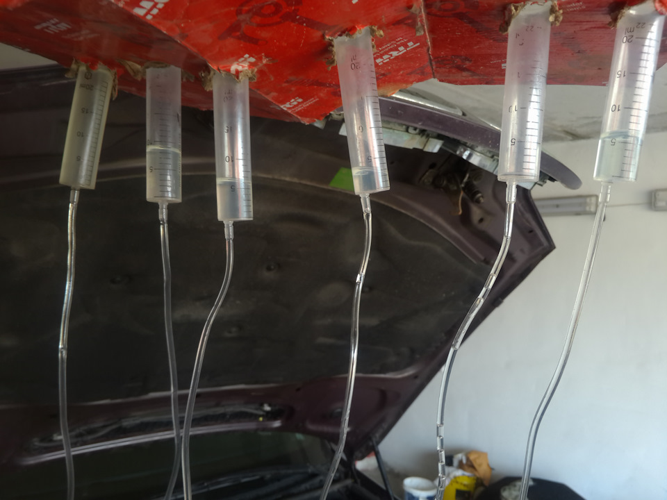 Тест форсунок на слив в обратку, замена передних механизмов ЭСП ...