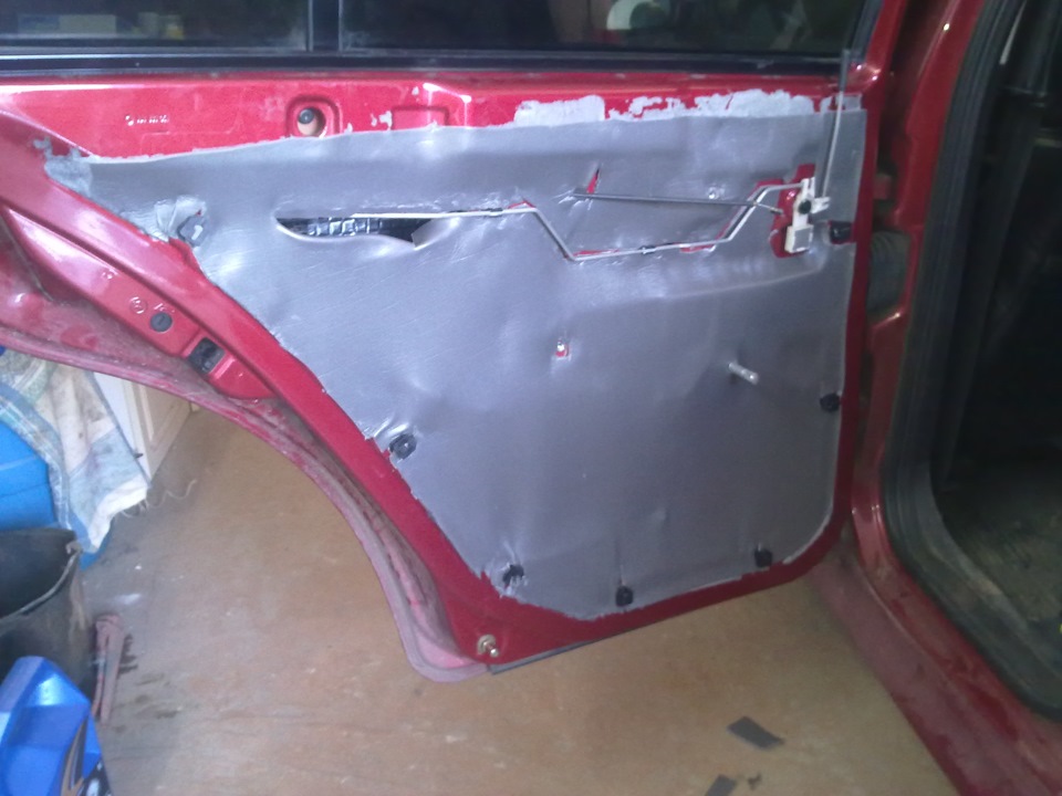 Шумоизоляция дверей+проставки под колонки — Skoda Octavia A4 Mk1, 2006 ...