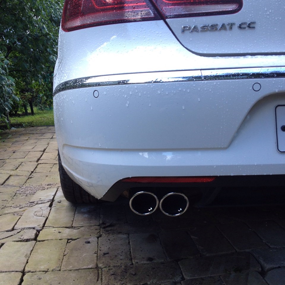 Насадки на глушитель — Volkswagen Passat CC, 1,8 л, 2013 года ...