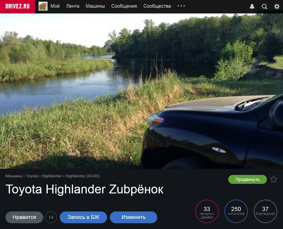 250 читателей, или нет худа без добра! — Toyota Highlander (XU40), 3,5 ...
