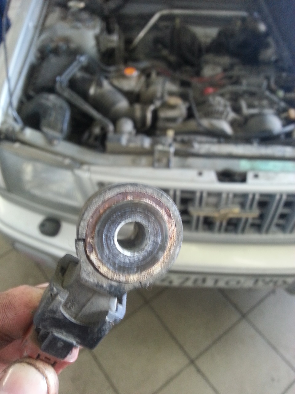 замена датчика детонации.ошибка 22 — Subaru Forester (SF), 2 л, 1999 ...