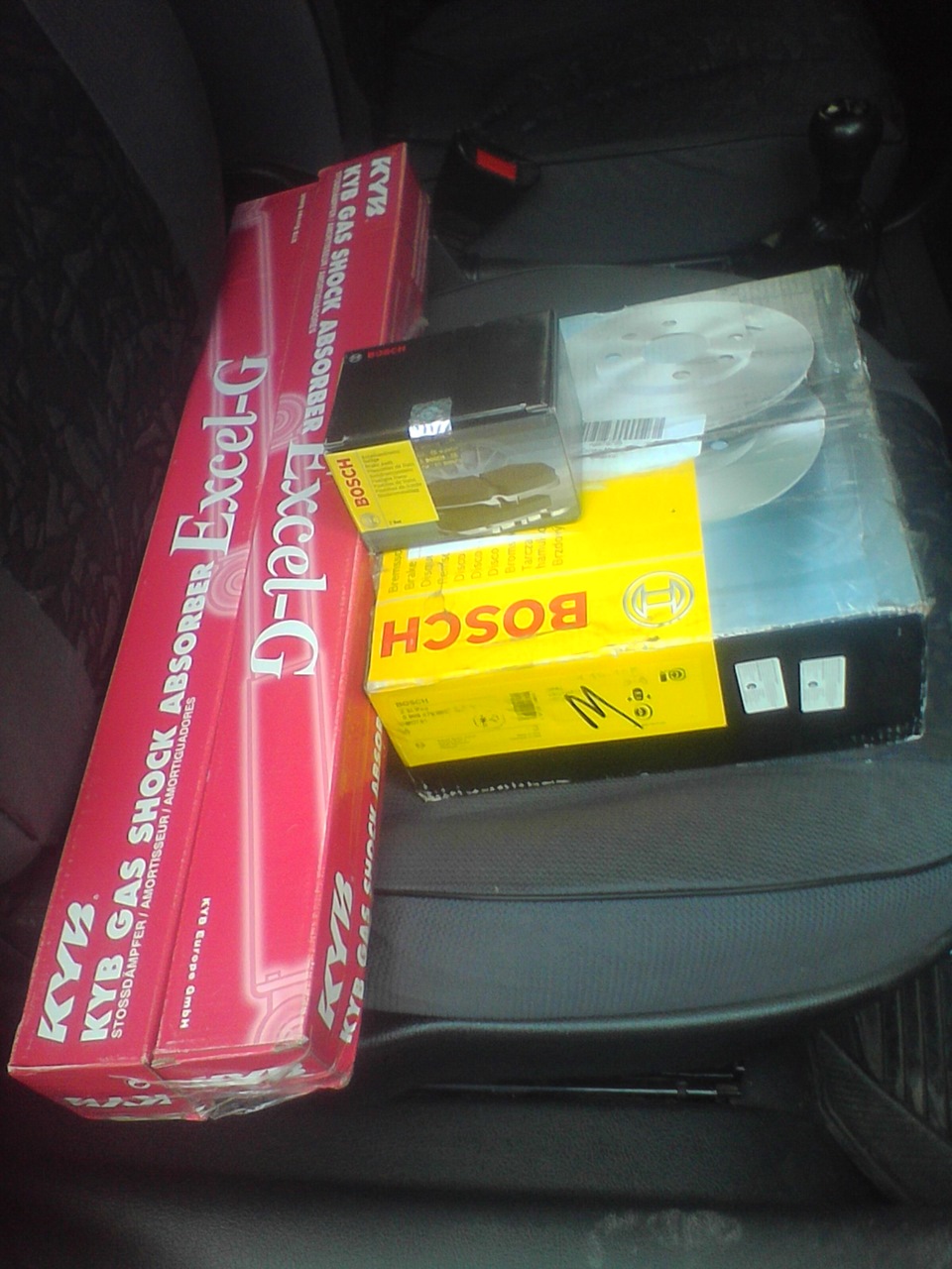 Стойки диски и колодки — Opel Astra G, 1,6 л, 1999 года | запчасти | DRIVE2