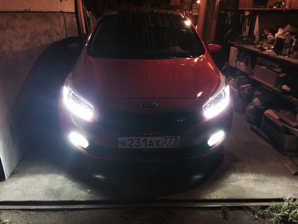 led птф kia ceed 2