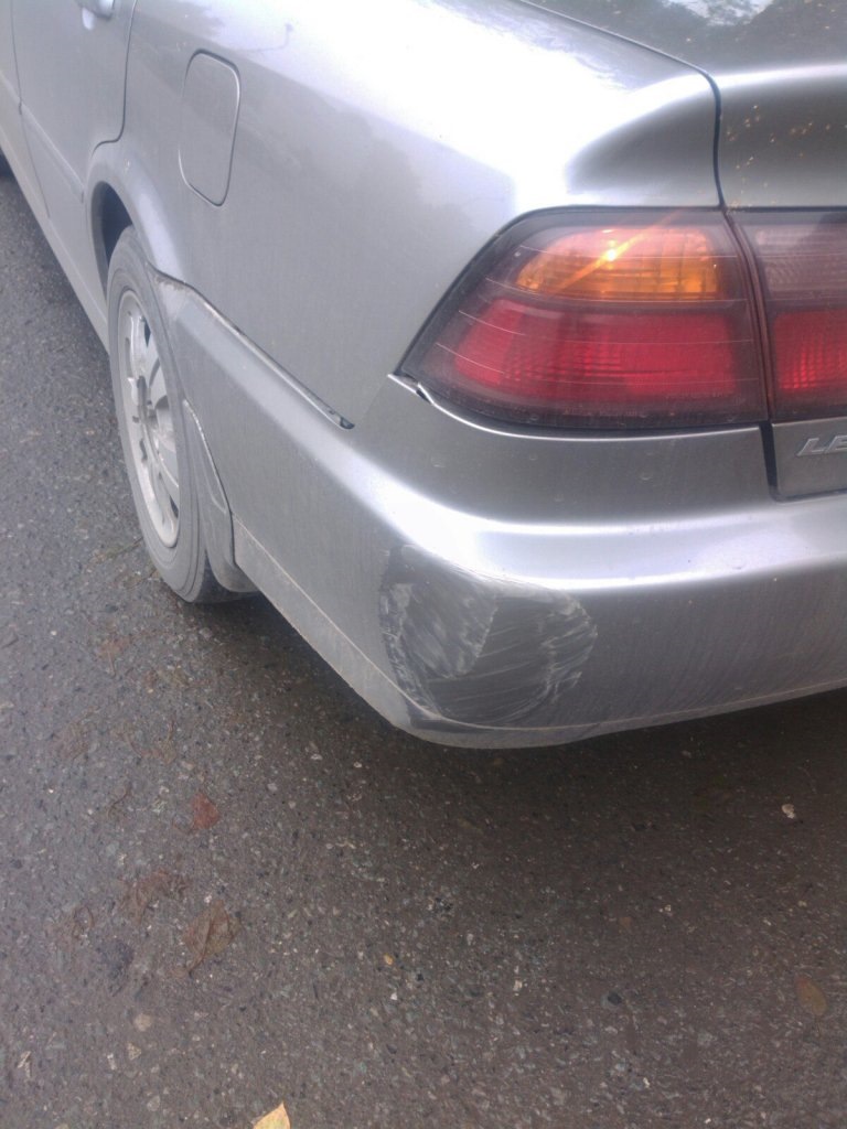 Да что за нафиг! Притерли бампер и уехали(( — Honda Accord (6G), 2 л ...