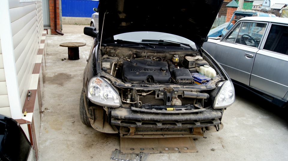 Тюнинг фар на Приоре +установка АГ (А888ТО) — DRIVE2