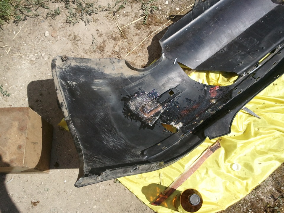 Штопаем и клеим бампер другу — Subaru Impreza WRX (GD, GG), 2 л, 2001 ...